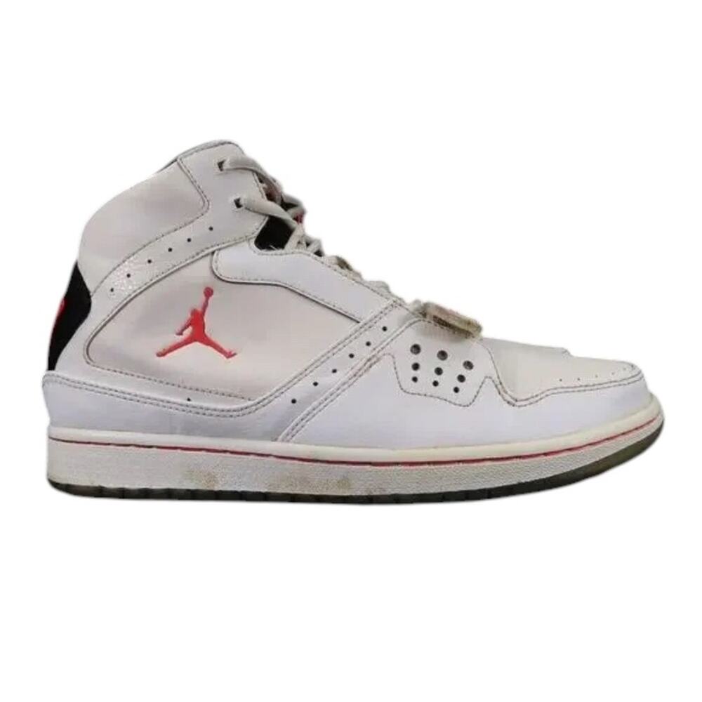 Nike Air Jordan 1 Sneakers Mens 9.5 Flight Strap 23 High Top Retro Trainer White